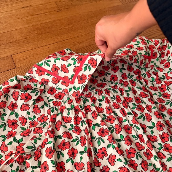 Entro Red and Green Floral baby doll dress - Picture 11 of 11